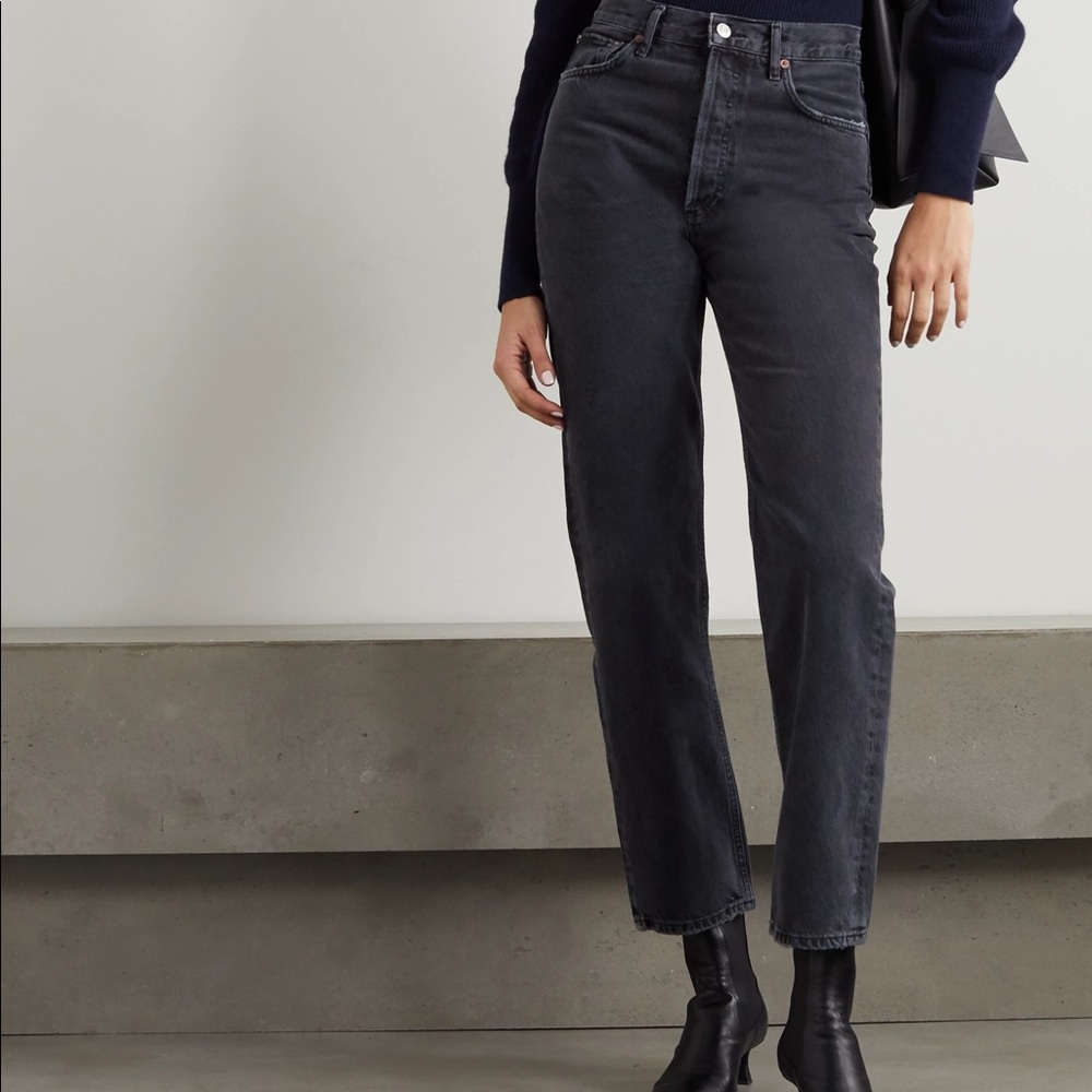 Agolde 90s Jean Black/Stonewash denim 22 or XS